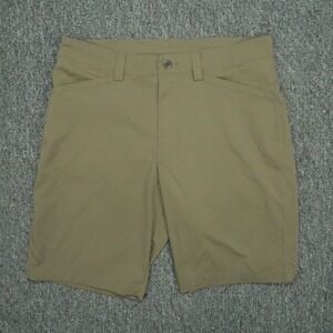 Goruck Shorts Men 34 Green Simple Training Stretch Lightweight Hiking Outdoors